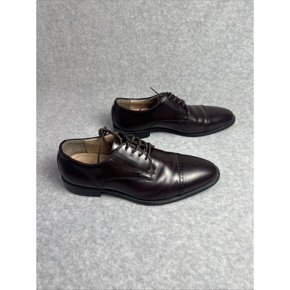 Joseph Abboud Leather Men\'s Rich Brown Oxfords Dress Shoes Size 12M main image 4
